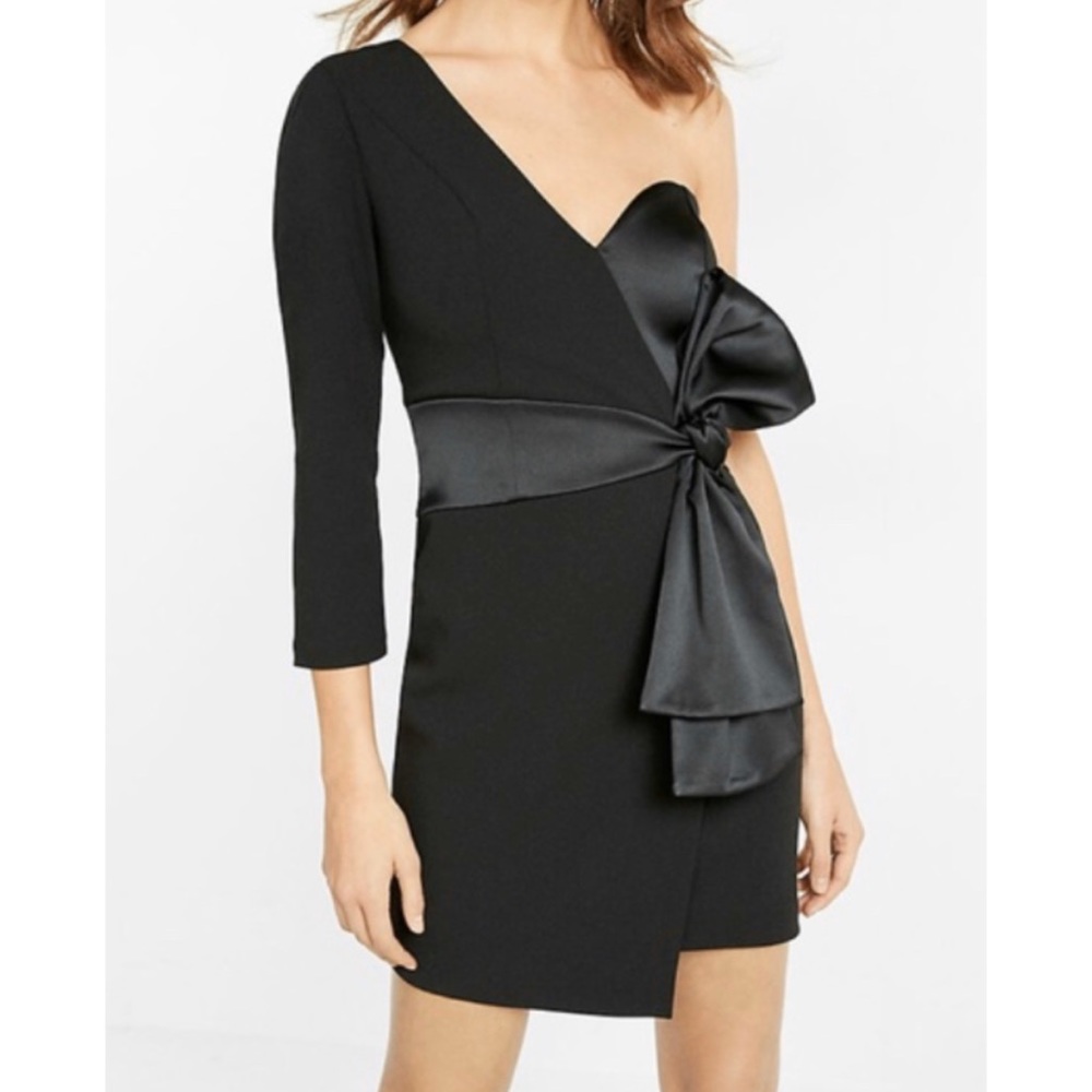 Express one shoulder mini dress